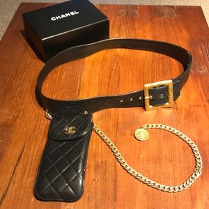 Chanel Belt and phone pouch